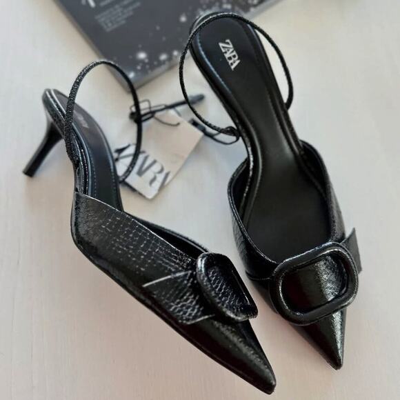 ZARA Pointed Toe Heels NWT - Picture 1 of 16